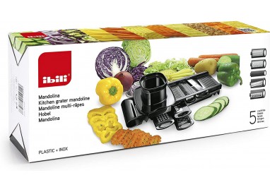 IBILI - Mandolina, Acero Inoxidable, Negro, 30