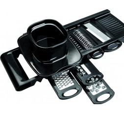 IBILI - Mandolina, Acero Inoxidable, Negro, 30 2