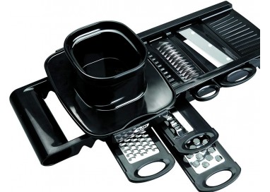 IBILI - Mandolina, Acero Inoxidable, Negro, 30