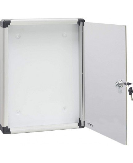 ARREGUI - PAN52 Panel de Anuncios de Aluminio y metacrilato para 1 Hoja DIN A4, Plata