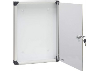 ARREGUI - PAN52 Panel de Anuncios de Aluminio y metacrilato para 1 Hoja DIN A4, Plata