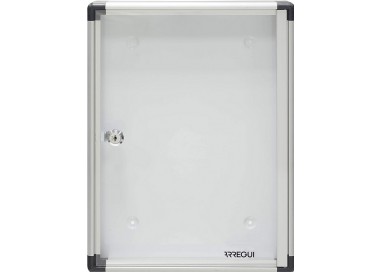 ARREGUI - PAN52 Panel de Anuncios de Aluminio y metacrilato para 1 Hoja DIN A4, Plata