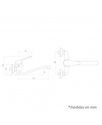alfa-dyser-monomando-fregadera-java-cano-tubo-pared-49002