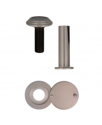 Mirilla Superangular AMIG Cromo Mate 14mm | Puertas 55-80mm UL