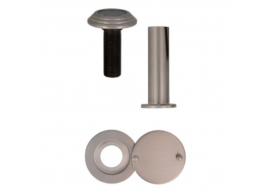 Mirilla Superangular AMIG Cromo Mate 14mm | Puertas 55-80mm UL