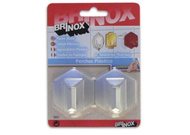 brinox-blister-2-perchas-hexagonales-adhesivas-cromado-mate-b50210f