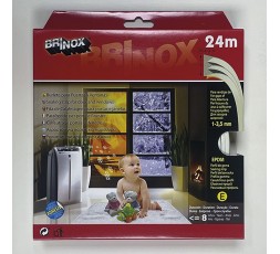 brinox-burlete-puerta-y-ventana-tipo-e-adhesivo-color-blanco-9-x-4-mm-6-mts-b82500b 2