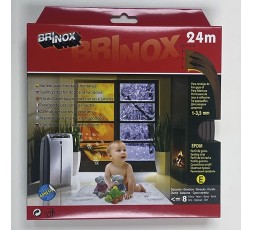 brinox-burlete-puerta-y-ventana-tipo-e-adhesivo-color-marron-9-x-4-mm-6-mts-b82500m 2