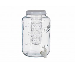 Dispensador Bebida con Grifo de 8 Litros Transparente 2