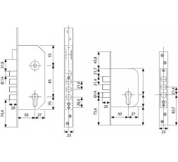 Cerradura Monopunto de Seguridad para Puerta de Madera Tesa - Níquelad 2
