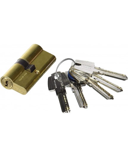 Tesa Cilindro Seguridad T60 30 x 45 Leva R15 5 Llaves - Acabado Laton