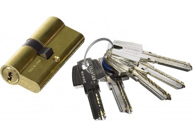 Tesa Cilindro Seguridad T60 30 x 45 Leva R15 5 Llaves - Acabado Laton