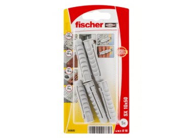 Fischer - Blister Taco De Expansión Con Reborde SX 10 x 50 - 5 UD