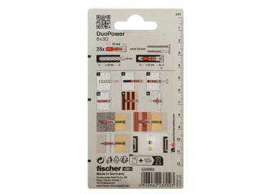 Tacos Fischer DuoPower 6x30: Versatilidad para Todas Tus Fijaciones