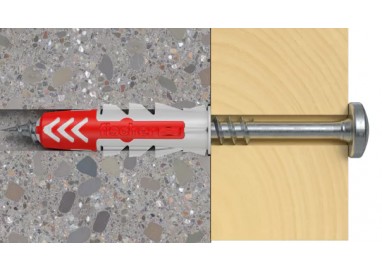 Fischer DuoPower 8x40: Ideal para Yeso, Hormigón y Madera