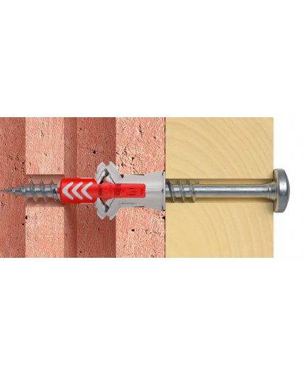 Fischer DuoPower 8x40: Ideal para Yeso, Hormigón y Madera