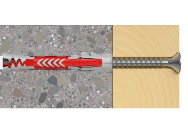 Fischer DuoPower 8x40: Ideal para Yeso, Hormigón y Madera