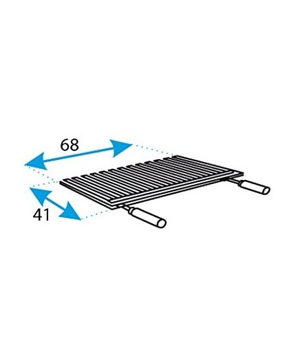El Zorro BARBACOA PARRILLA INOX CON RUEDAS 71450