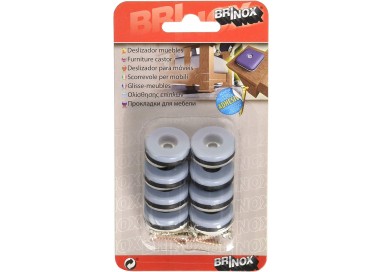 brinox-blister-8-deslizadores-para-muebles-adhesivo-tornillo-gris-22-mm-b77540g