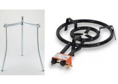 GARCIMA -  PACK PAELLERO 400mm + SOPORTE