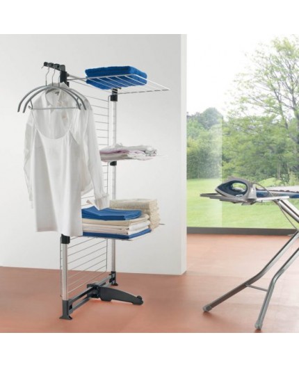 METALTEX - Tendedero Torre Ciclone 3 Alturas, Plegable 40 Metros.