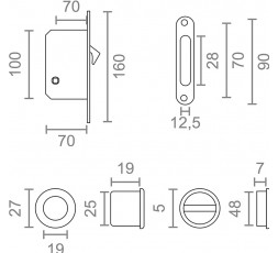 Kit para Puerta Corredera 35mm Níquel Satinado Micel 48002: Elegante 2