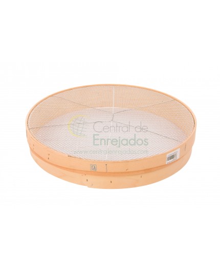 Criba de madera para microfiltrado con paso de malla de 0,88 mm