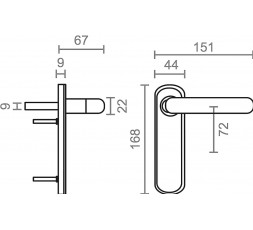Micel Manilla Cortafuegos Ciega 704: Seguridad y estética para puertas 2