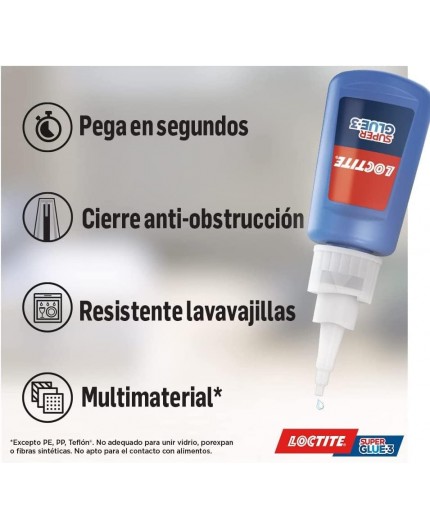 LOCTITE Super Glue Universal 20 g - Fuerte y Profesional