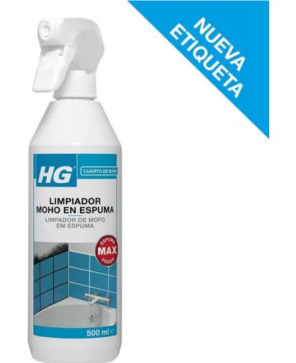 HG Limpiador De Moho En Espuma 500 ML - Limpieza Profunda y Rápida