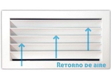 rejilla de ventilacion retorno blanco 250*100