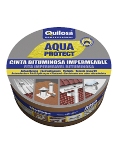 cinta bituminosa auto adhesiva color aluminio impermeable y flexible
