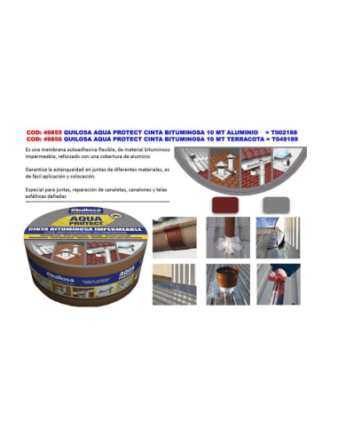 cinta bituminos auto adhesiva color negro impermeable y flexible