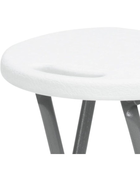 Seven House 7H Taburete Plegable Color Blanco 76X30X3 CM