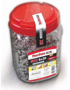 Fischer Tacos Pared Hormigón SX Plus 6x30 | Pack 750 | Fijación Segura