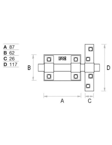 FAC - Pasador Dorado - 300-P/87