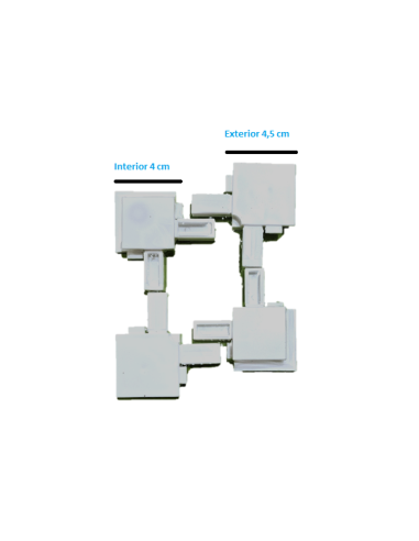 Ferpasa 81215 | Juego Escuadra Mosquitera Deslizante Perfil Ancho