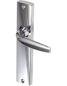 juego de manivelas cromo para puertas