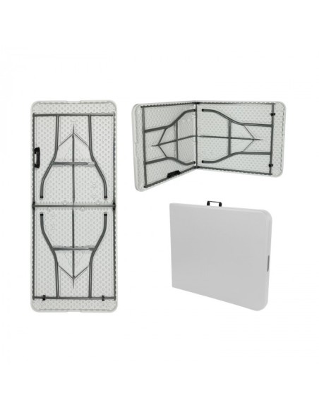 Mesa Plegable Jardín Blanca - ¡Cómoda, Práctica y Versátil!