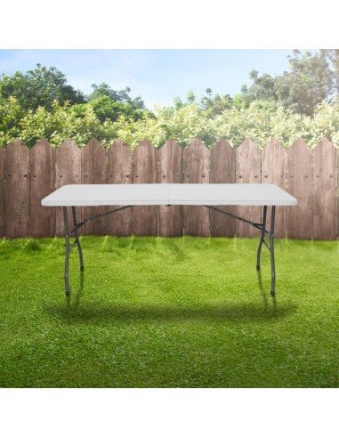 Mesa Plegable Jardín Blanca - ¡Cómoda, Práctica y Versátil!