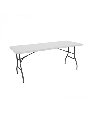 Mesa Plegable Jardín Blanca 240 cm - ¡Amplio Espacio para Compartir!