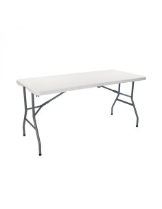 Mesa Plegable Jardín Blanca 150 cm - ¡Ideal para Espacios Pequeños! 2