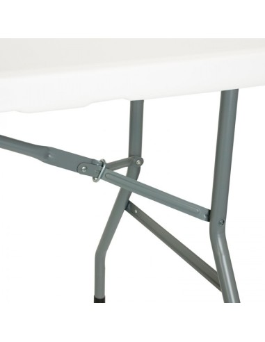 Mesa Plegable Jardín Blanca 150 cm - ¡Ideal para Espacios Pequeños!