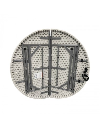 Mesa Plegable Redonda Jardín Granito Blanco 120 cm - ¡Perfecta