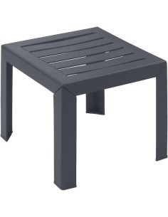 Mesa Auxiliar Jardín Grosfillex Miami Antracita 40 cm