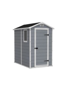 caseta de resina para jardín con suelo