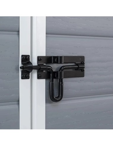 caseta de resina para jardín con suelo