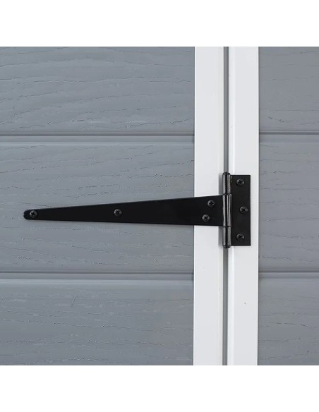 caseta de resina para jardín con suelo