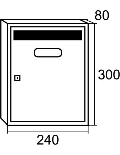 Btv - teide buzón acero color plata 2