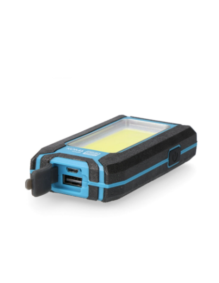 Linterna LED 8W 500lm - Recargable, Gancho, Imán, Power Bank